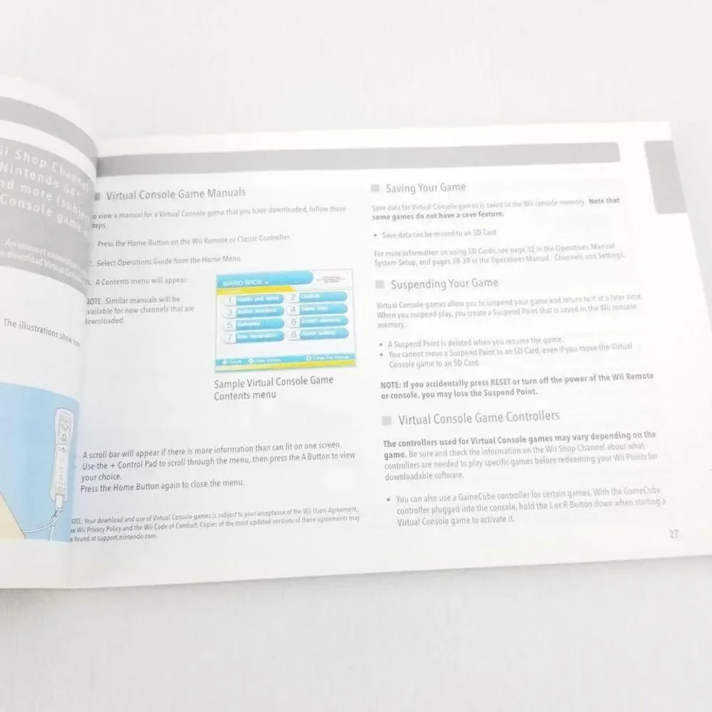2007 Nintendo‎ Wii Manual